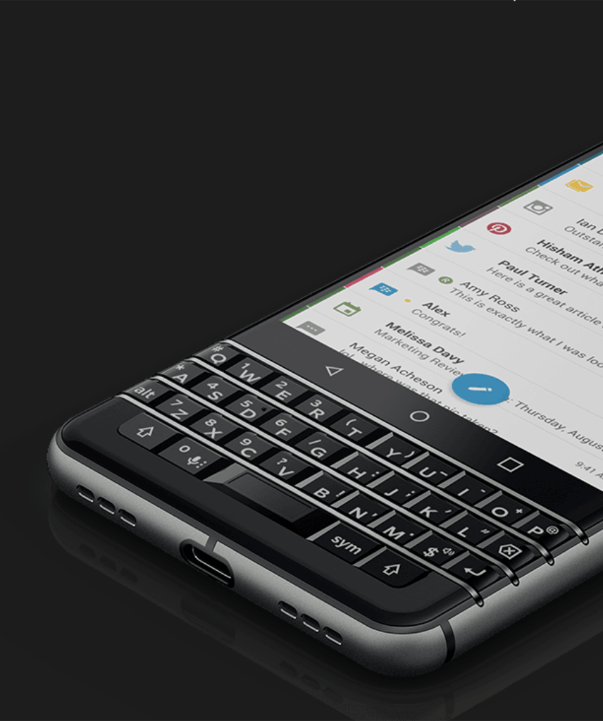 BlackBerry KEYone messages in one place - BlackBerry KEYone