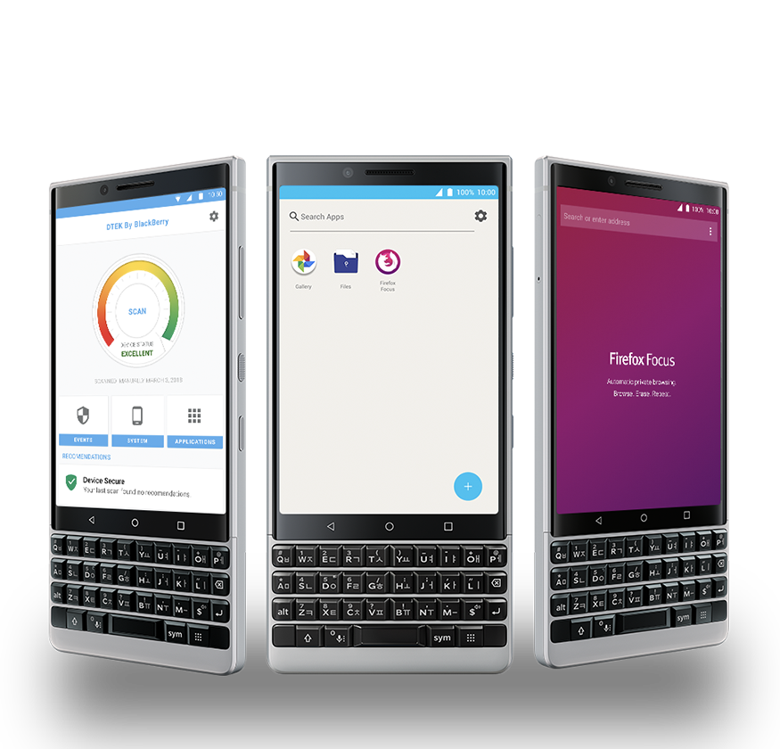 BlackBerry KEY2 dtek and firefox browser - BlackBerry KEY2