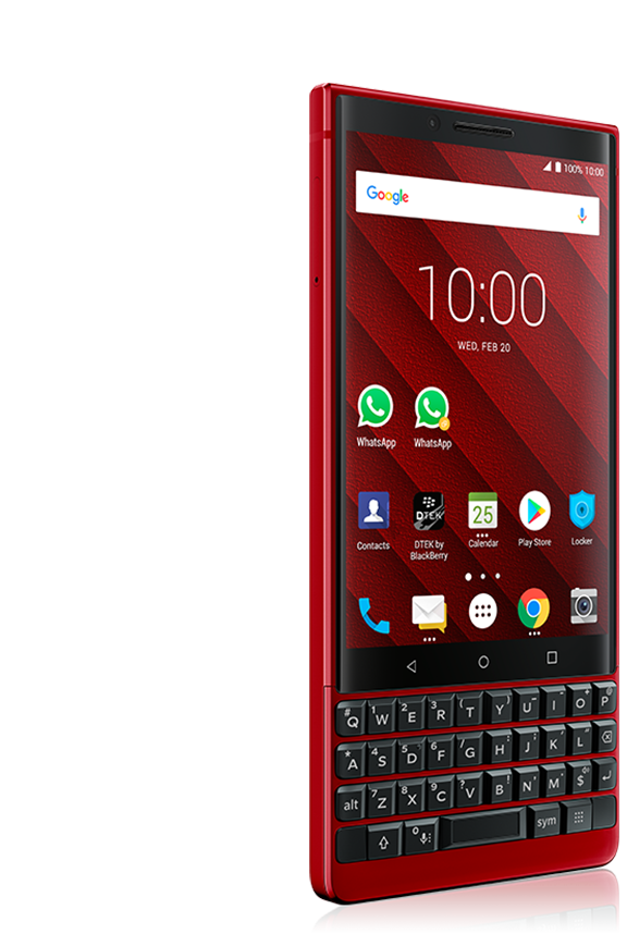BlackBerry KEY2 key 2 red back view 3 - BlackBerry KEY2